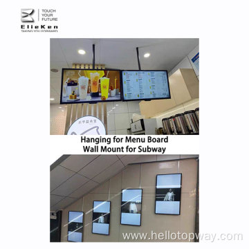 Digital wall advertising in office 50 inch